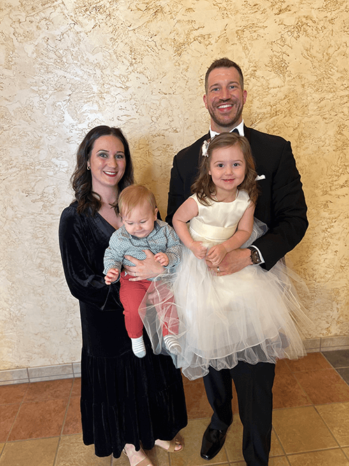 dr chapek with wife and children