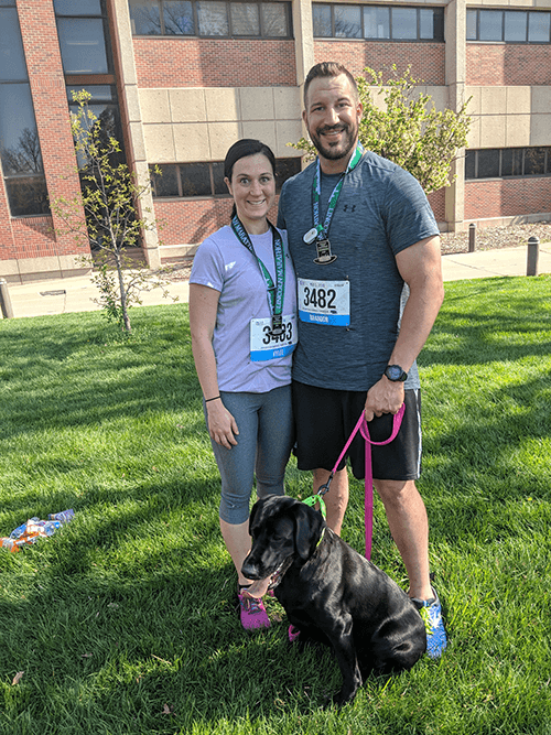 dr chapek and wife after a race